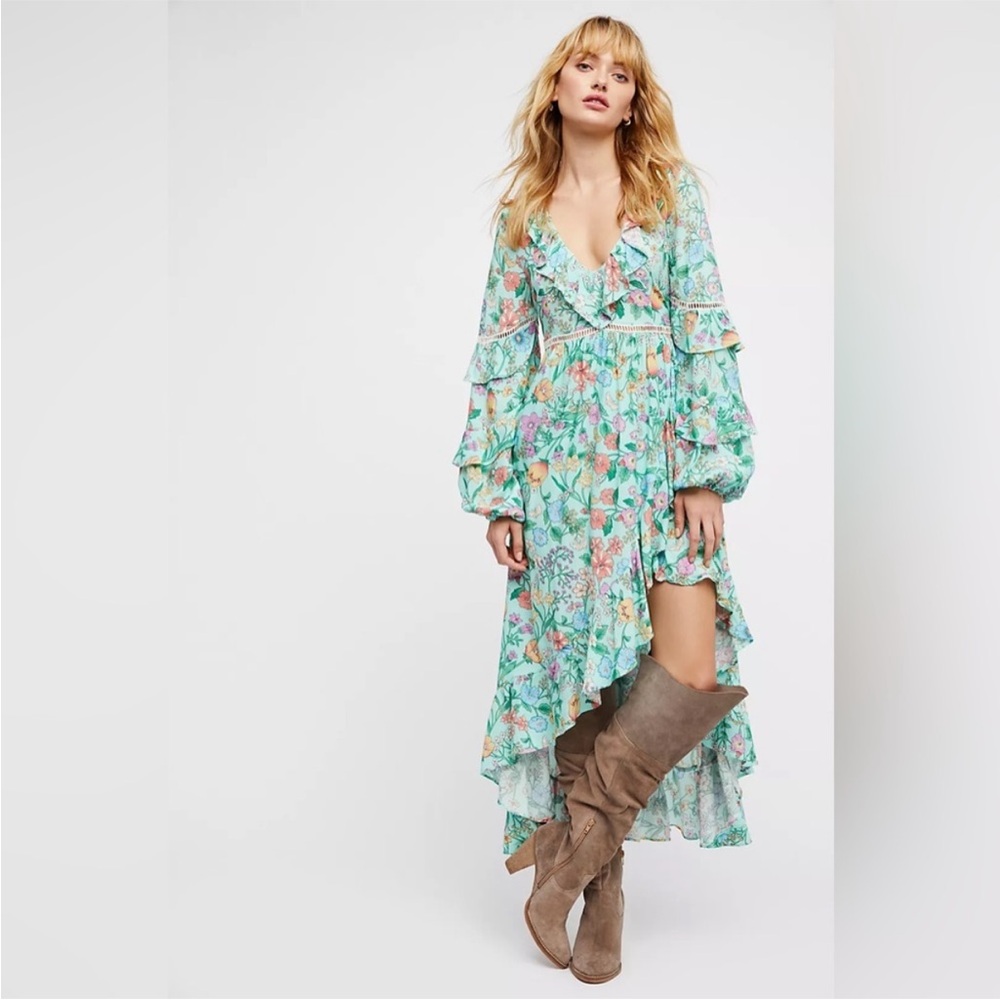 SPELL - Sayulita Frill Gown